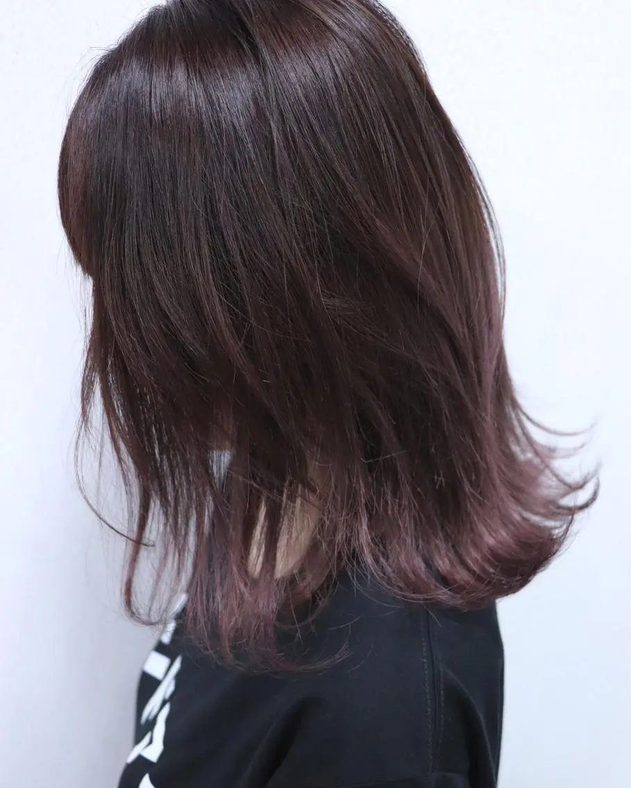 ミディアム カラー ヘアアレンジ エクステの神様 ▫️原島ユウヤ▫️のヘアスタイル