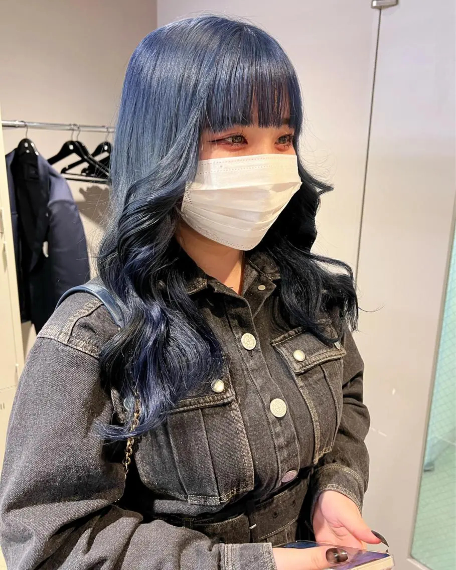 ミディアム カラー ヘアアレンジ 🩵 JURI🩵のヘアスタイル