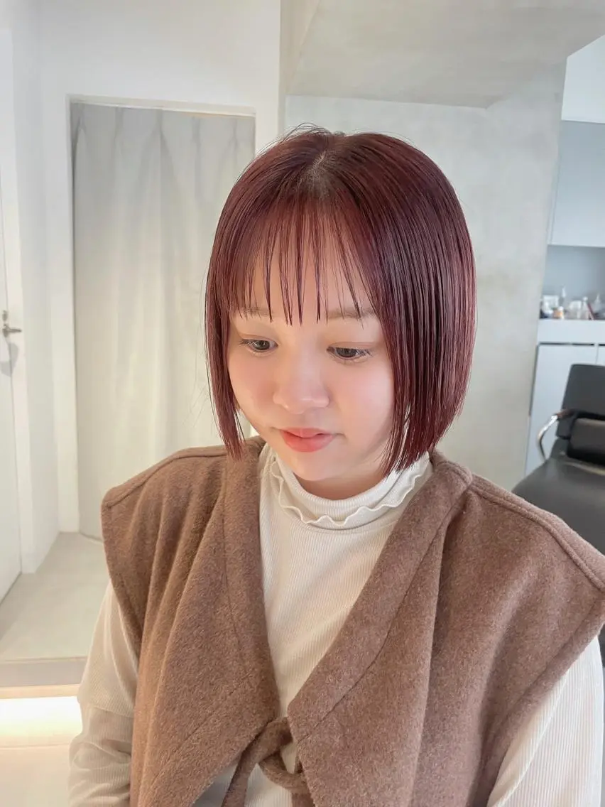 ショート カラー 🪞透け感&韓国ヘア 🪞honokaのヘアスタイル