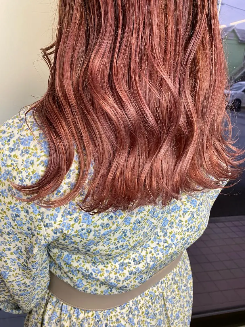 ミディアム カラー ヘアカラー トリートメント ブリーチカラー🫧 森　凪沙のヘアスタイル
