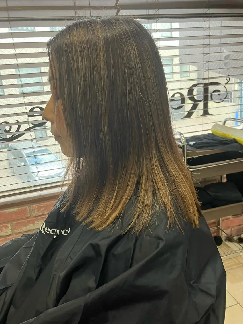 セミロング カラー カット ヘアカラー トリートメント 髪質改善 LIME 長野駅のヘアスタイル