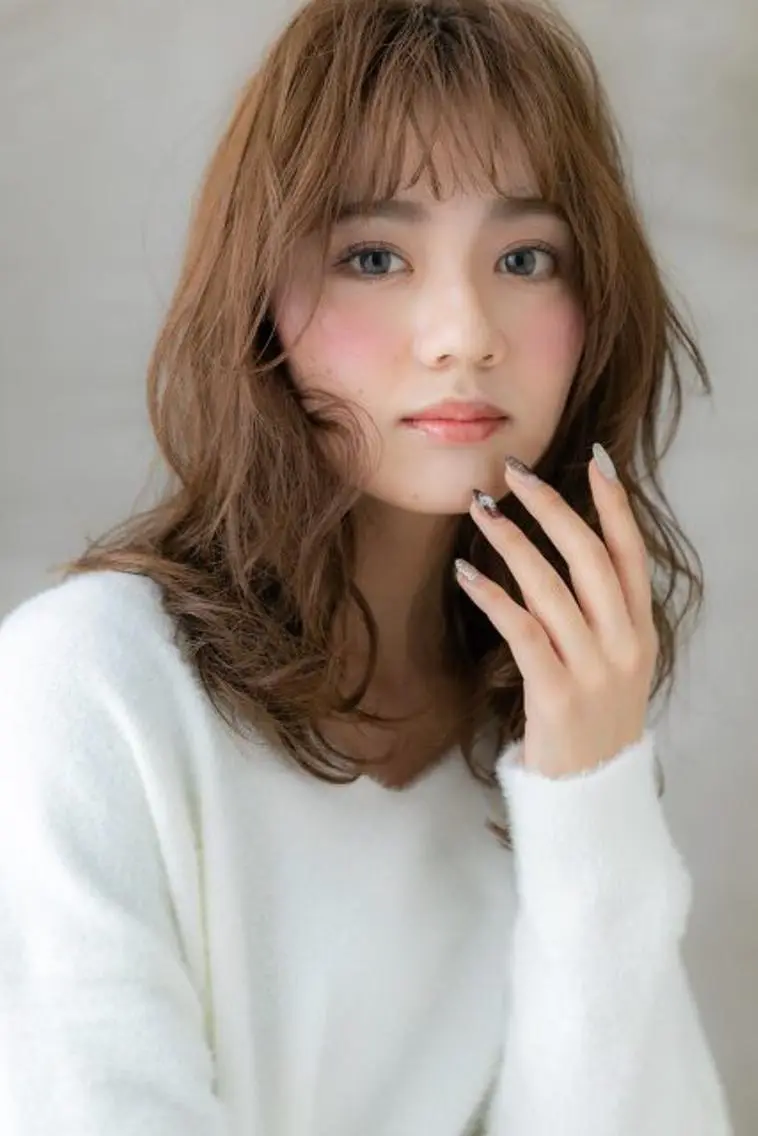 セミロング カラー パーマ ヘアサロンM 大宮店 レイヤーカット　寺口のヘアスタイル