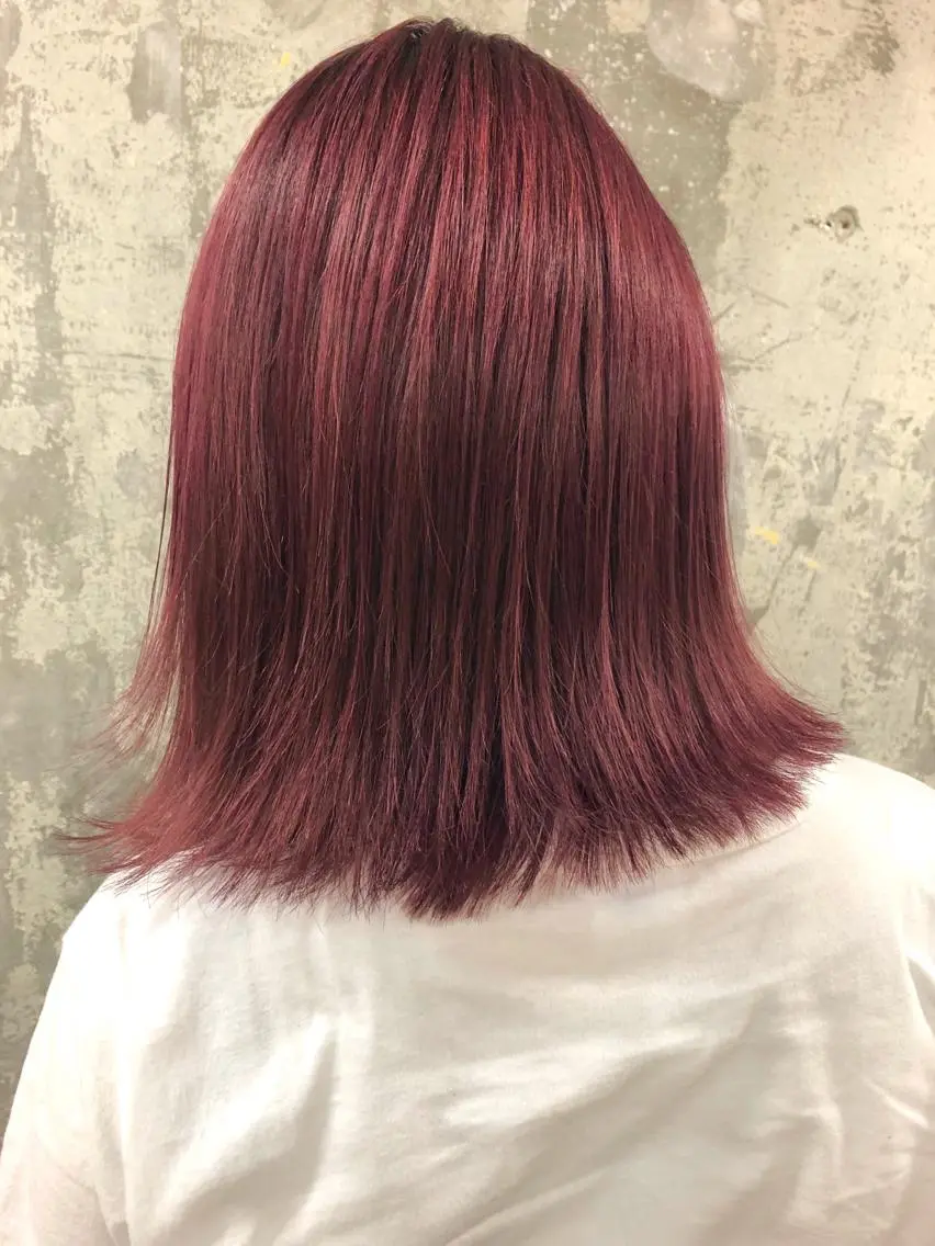 ミディアム カラー Pia ツボイ ケイタのヘアスタイル