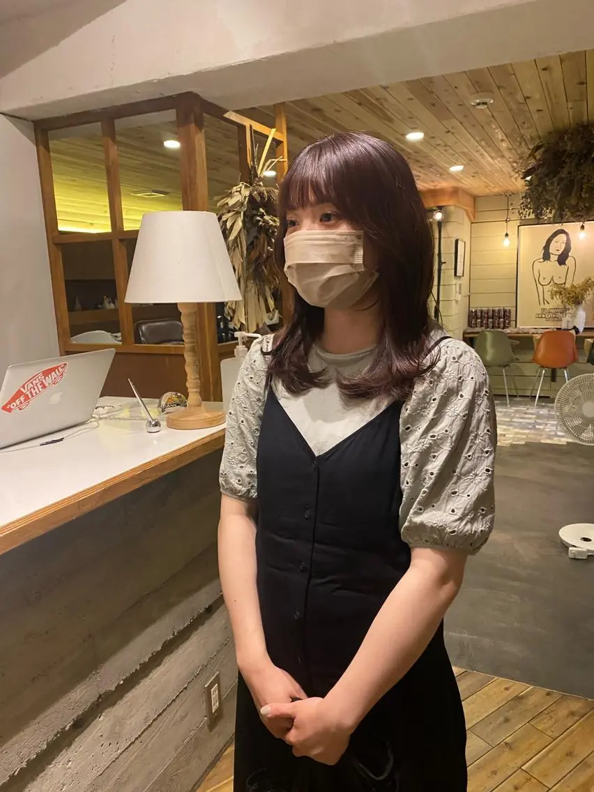 ミディアム カット ヘアカラー トリートメント 吉田 光佑のヘアスタイル
