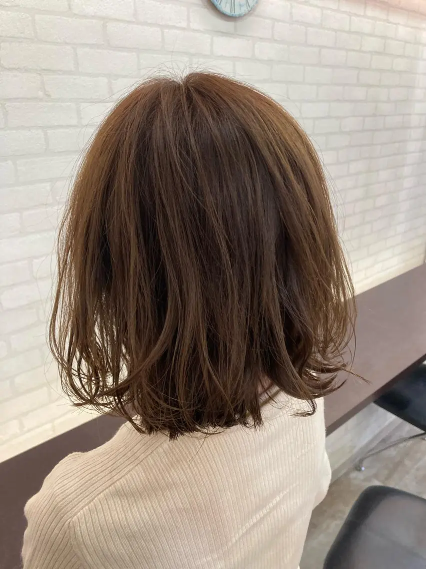 ミディアム カット ヘアカラー トリートメント 北田 瑠人のヘアスタイル