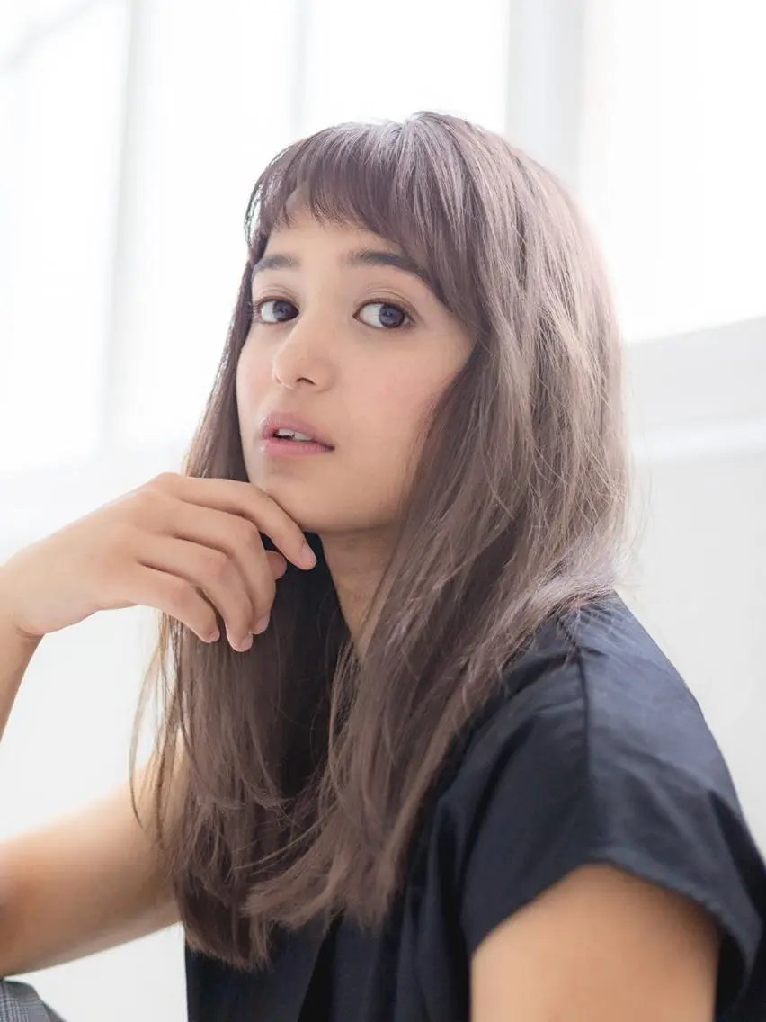 ロング パーマ カラー amie三宮店 アミのヘアスタイル