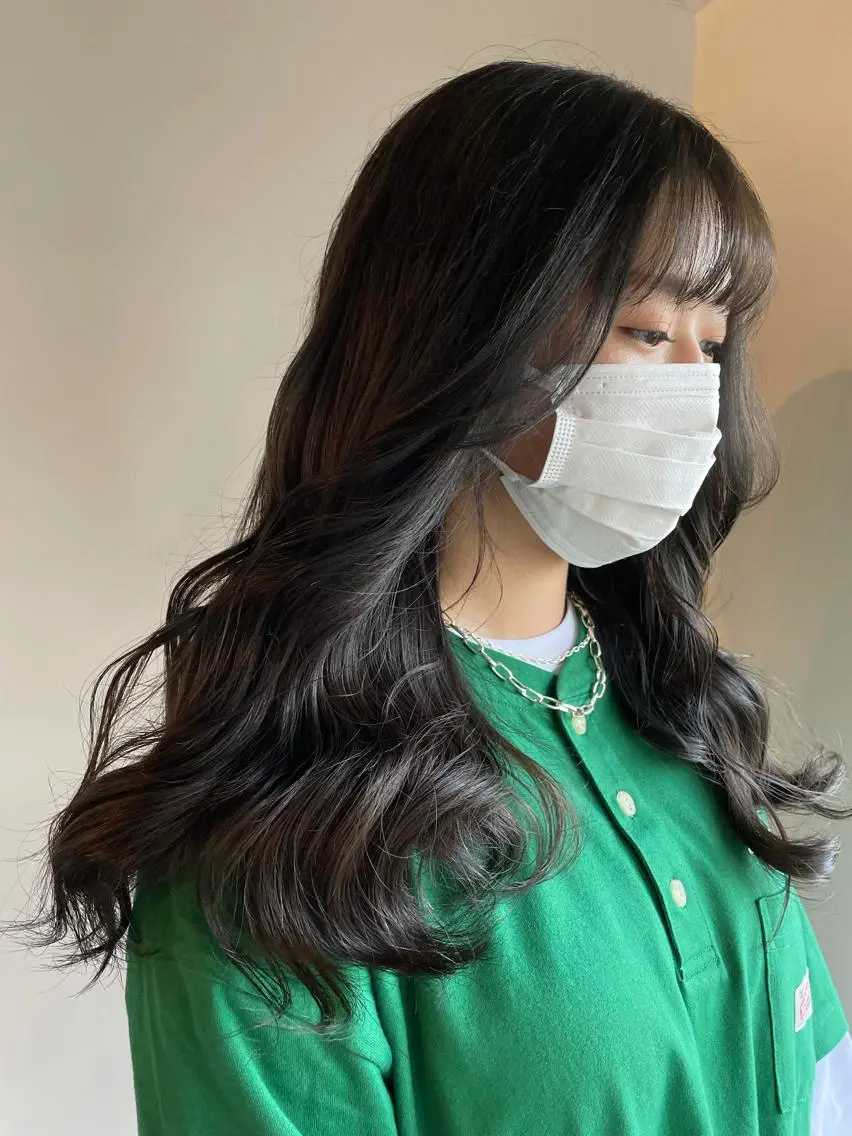 ロング カラー ヘアアレンジ マツエク・マツパ 透明感カラー/推しカ ラー☁️JURAのヘアスタイル