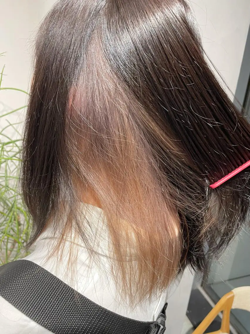 ミディアム カラー ベージュカラー ブロンド ブロンドベージュ 🔷ダブルカラーハイ トーン🔷櫻井走のヘアスタイル