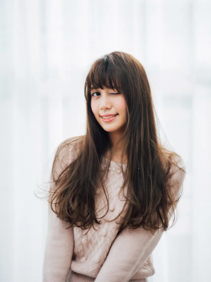 ロング カラー パーマ ヘアアレンジ メンズ キッズ ネイル マツエク・マツパ premier modelsのヘアスタイル