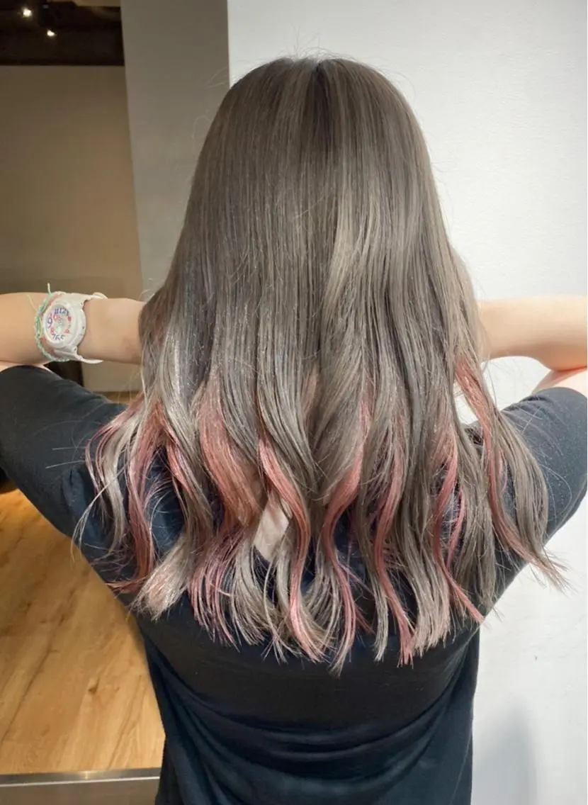 セミロング カラー ヘアアレンジ 久米 治仁のヘアスタイル