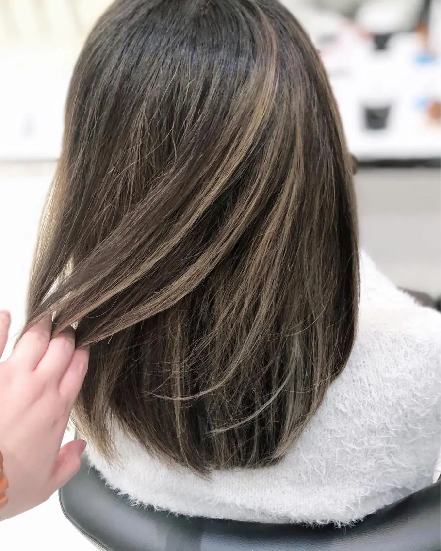 セミロング 岸 保奈美のヘアスタイル