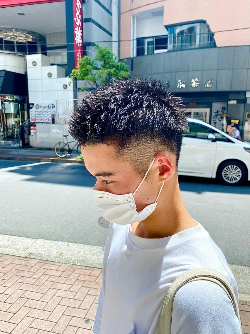 メンズ スパイキーショート トレンドパーマ‼️ NAOKI💥のヘアスタイル