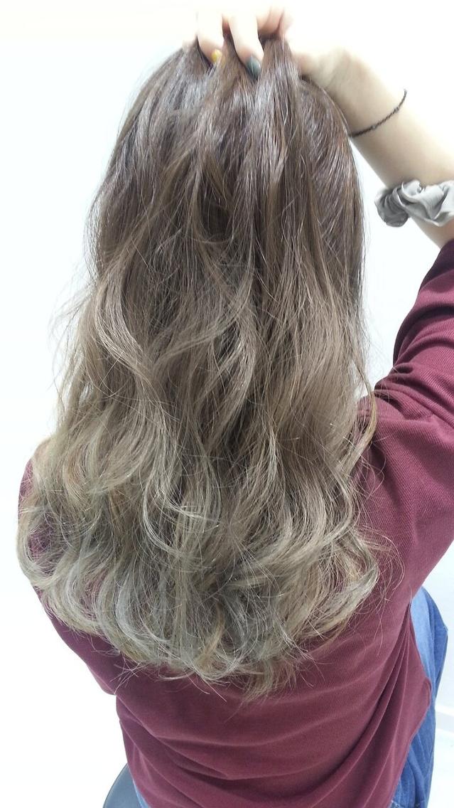 ロング カラー ヘアカラー ショート◎縮毛◎ Mirareee横浜のヘアスタイル