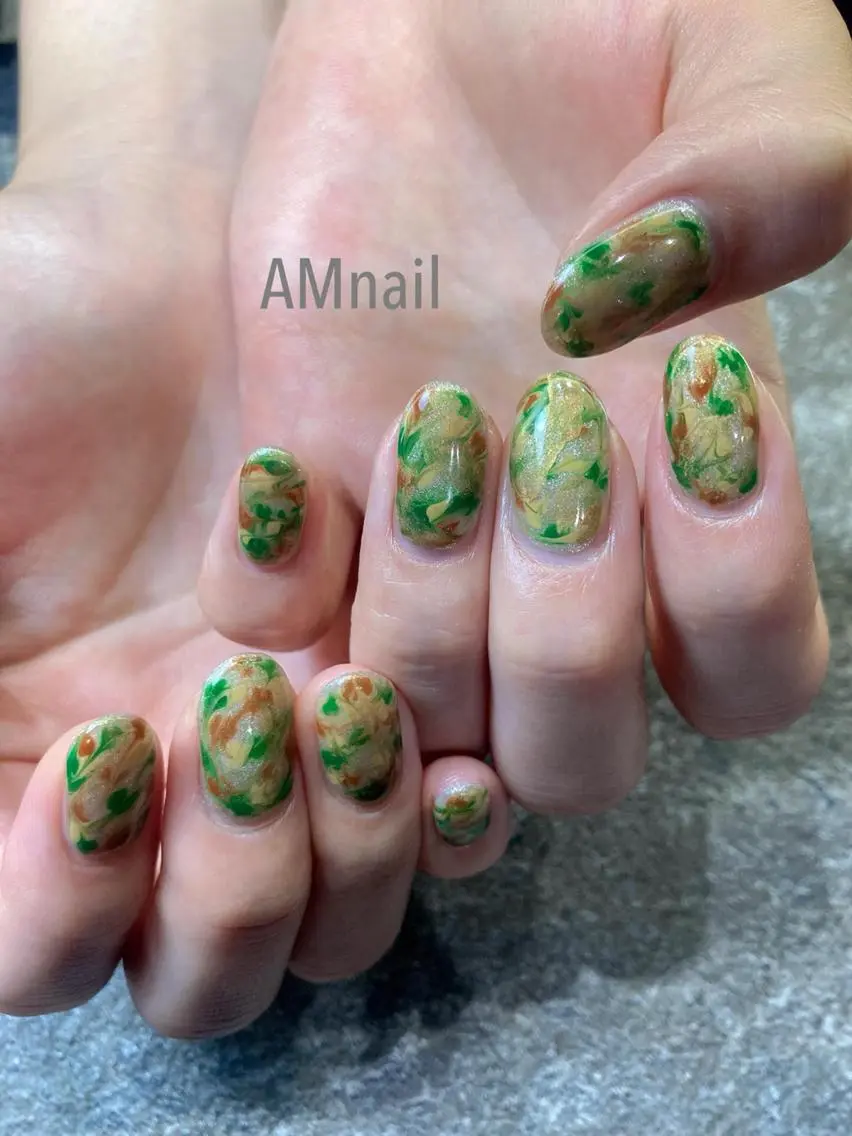 ネイル アートネイル 持ち込み ハンドネイル Am:nail 柏 SUE（スゥ）のネイルデザイン