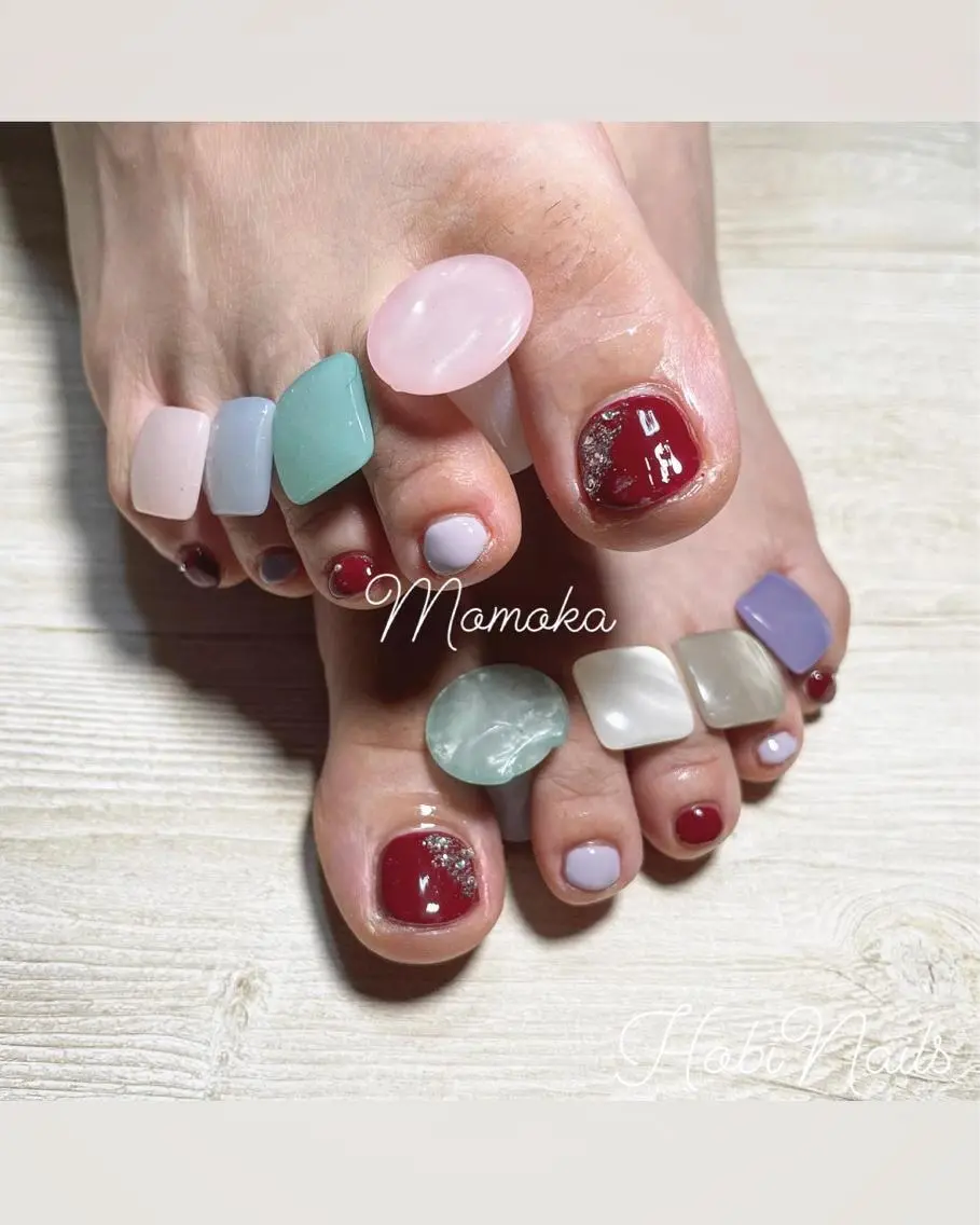 ネイル アートネイル ワンカラーネイル Momo nailsalonのネイルデザイン