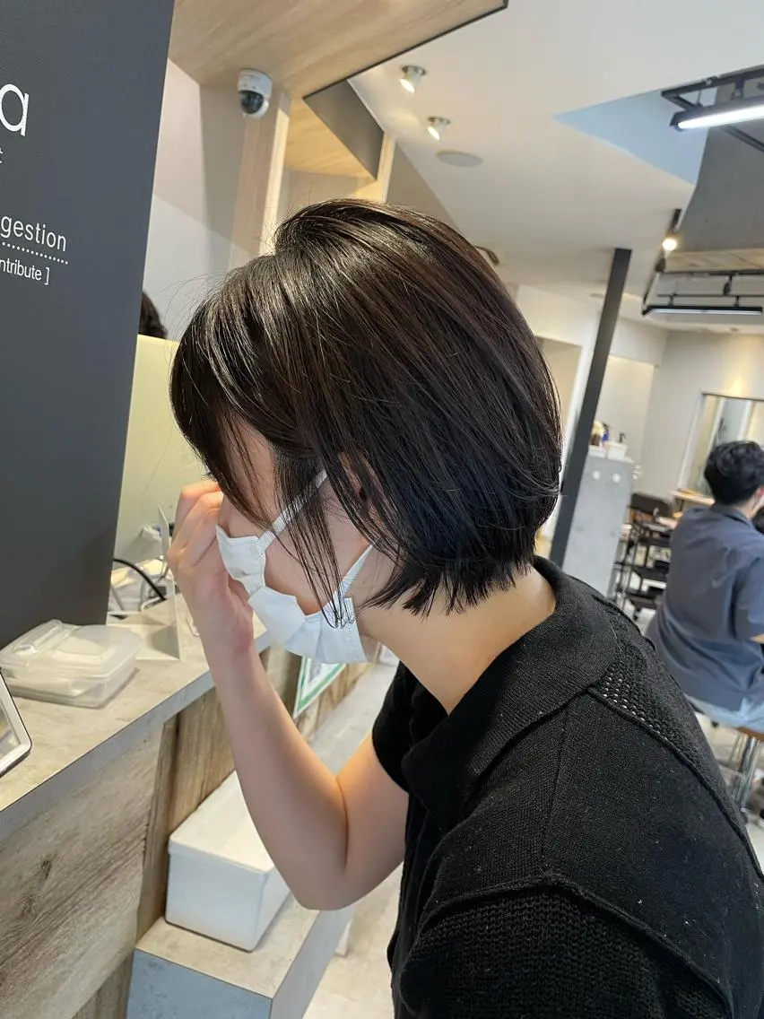 ショート ショートボブ ボブ ショートヘア カット トリートメント ショート✨顔まわり マツモト ショウゴのヘアスタイル