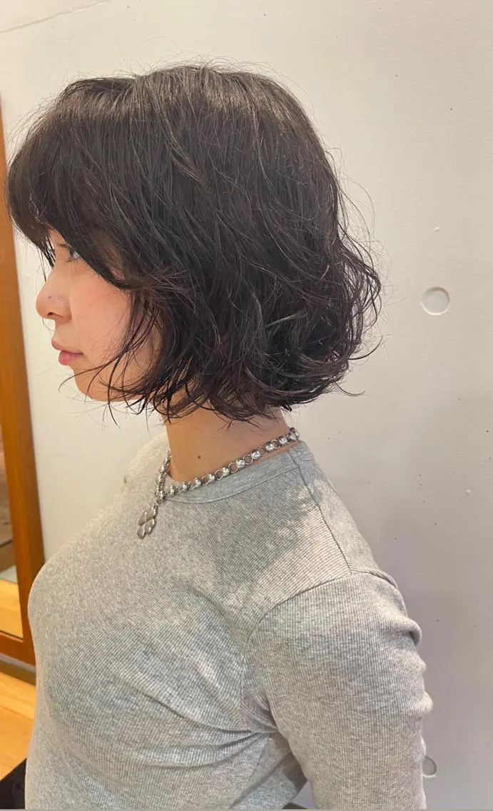 パーマ パーマ トリートメント 三浦 仁美のヘアスタイル