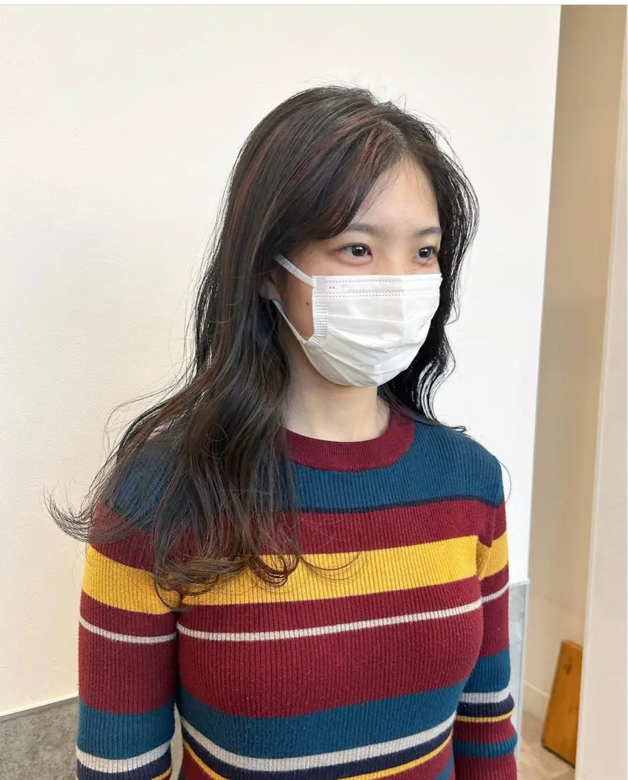 ロング カラー パーマ ヘアアレンジ メンズ キッズ メンズハイライト メンズメッシュ ハイライトカラー メッシュ ピンクカラー stylist 🌸 kana.のヘアスタイル