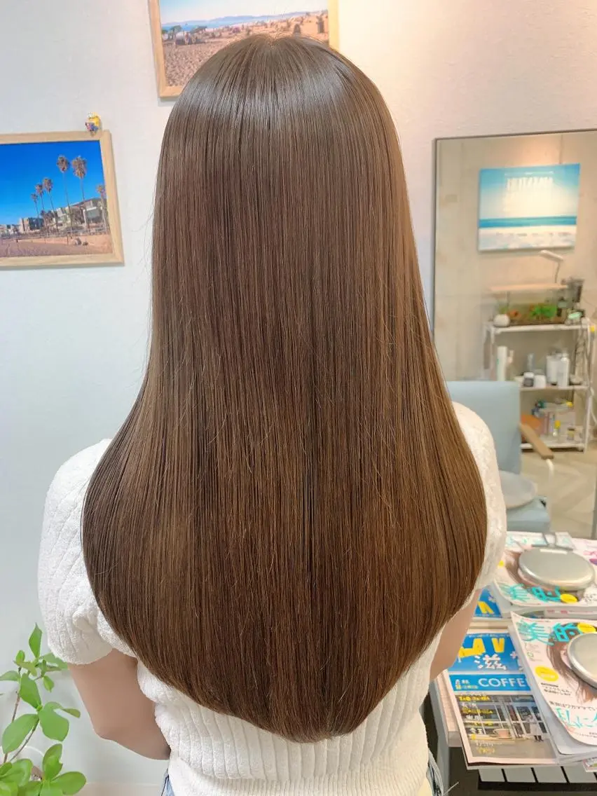 ロング カラー カット ヘアカラー トリートメント Beach 代表 KENTAのヘアスタイル