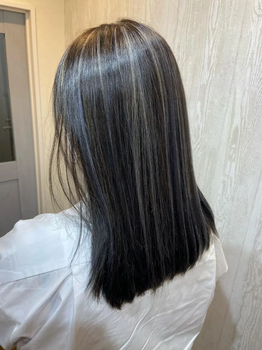 セミロング カット ヘアカラー トリートメント TELA HAIR 南柏店のヘアスタイル