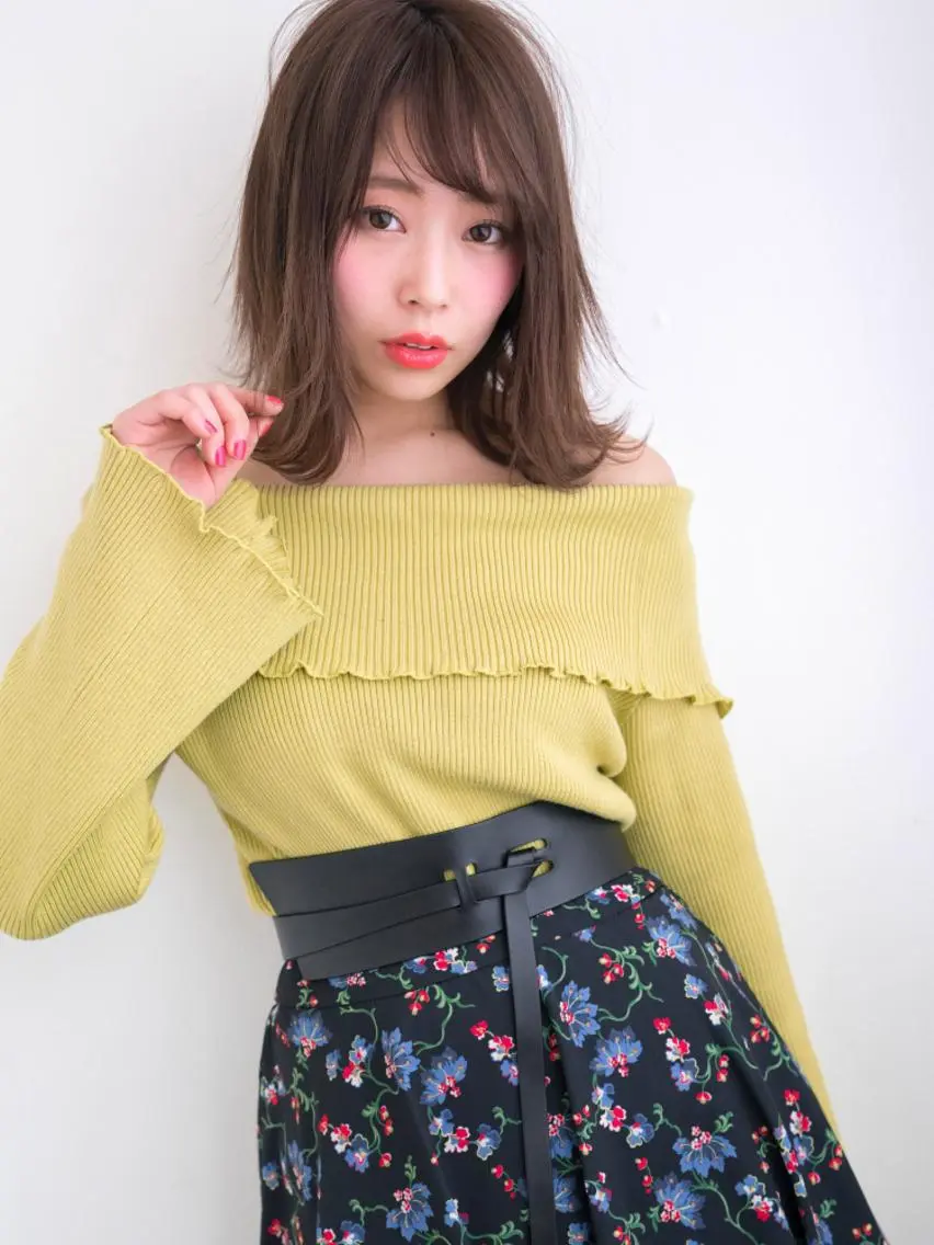 ショート カラー ヘアアレンジ 切りっぱなしボブ グレージュ ボブ カット ヘアカラー トリートメント 年間1500人担当 代表 南一路のヘアスタイル