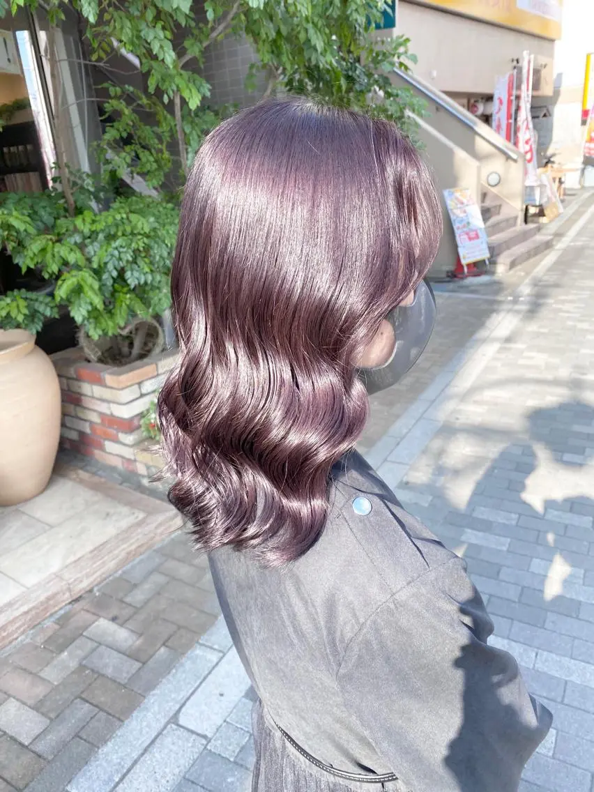 ミディアム カラー カット ヘアカラー トリートメント 谷口 優冴のヘアスタイル