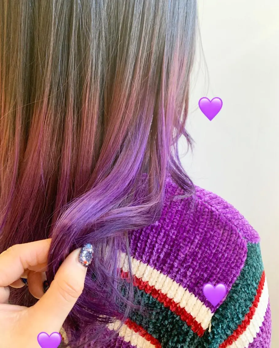 セミロング カラー 新宿駅近♡個室 ♡関口三都季🌜のヘアスタイル