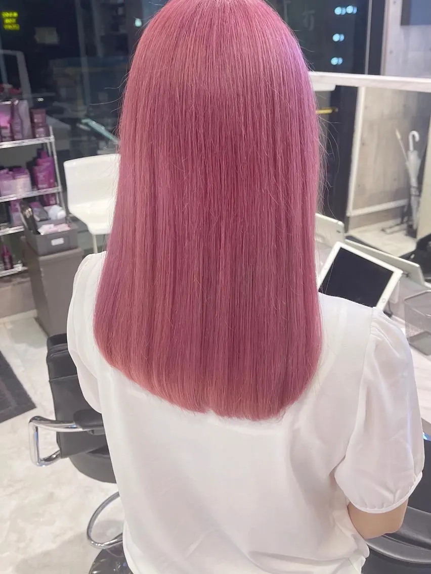 ロング カラー パーマ ヘアアレンジ メンズ キッズ ネイル マツエク・マツパ アイブロウ カット ヘアカラー トリートメント レイヤー/ダブル カラー/YURINAのヘアスタイル