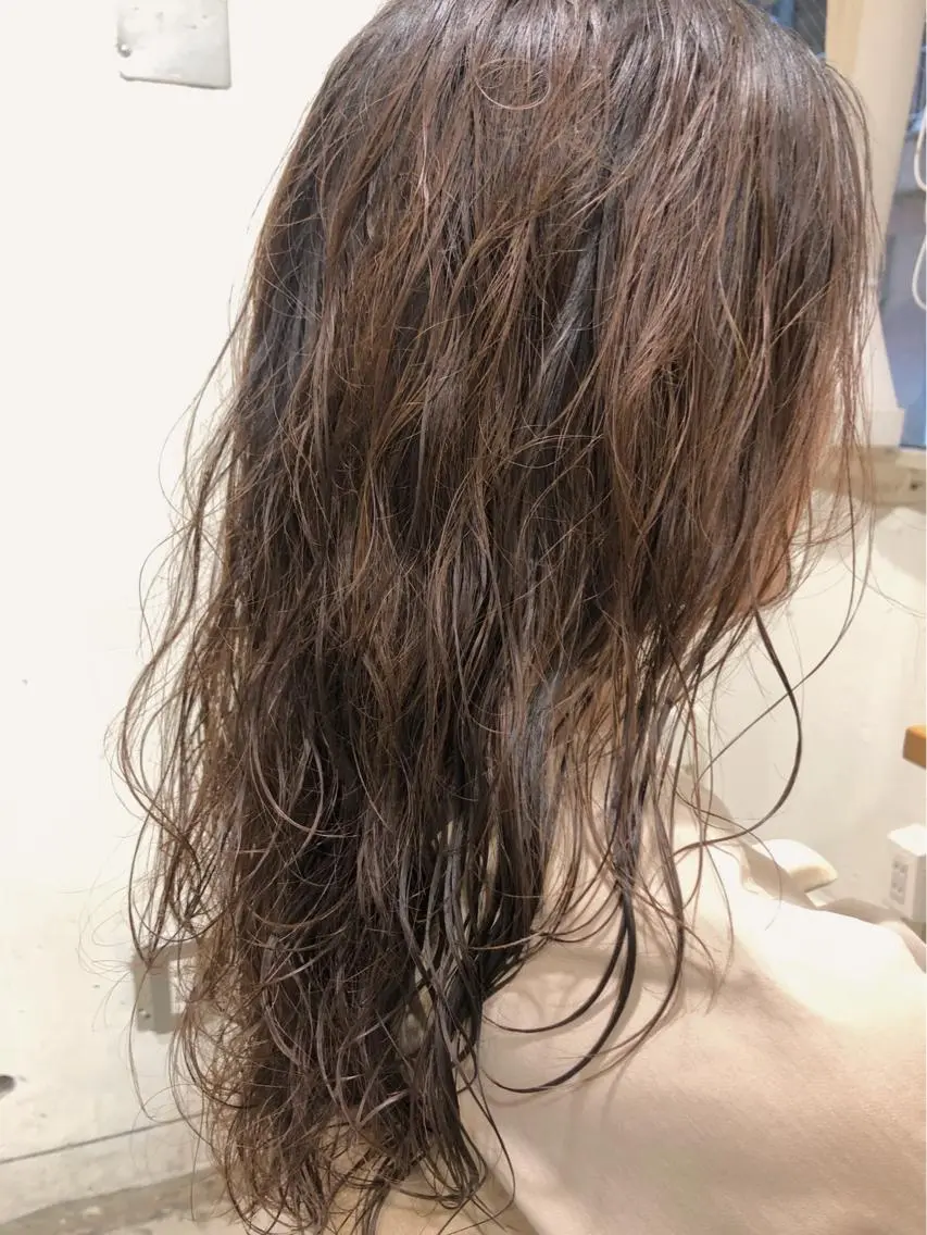 セミロング パーマ ❏アンニュイパーマ 川原畑 拓也❏のヘアスタイル