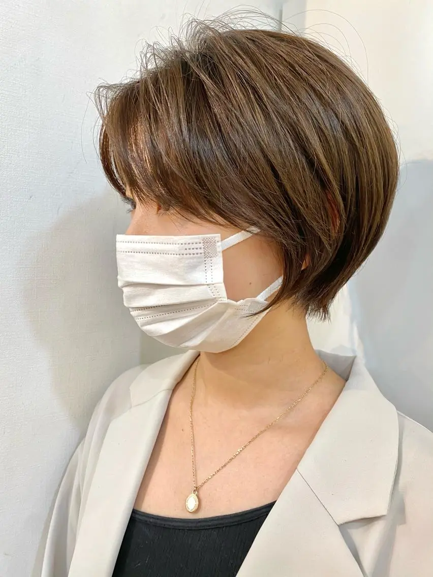 ショート カラー カット 🍃ショートヘア🍃 北林春樹のヘアスタイル