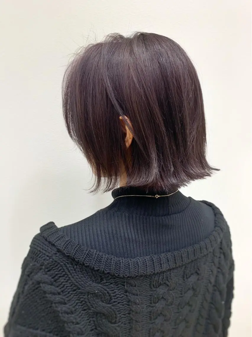 ミディアム ヘアカラー デジタルパーマ特化 杉浦 夏生のヘアスタイル