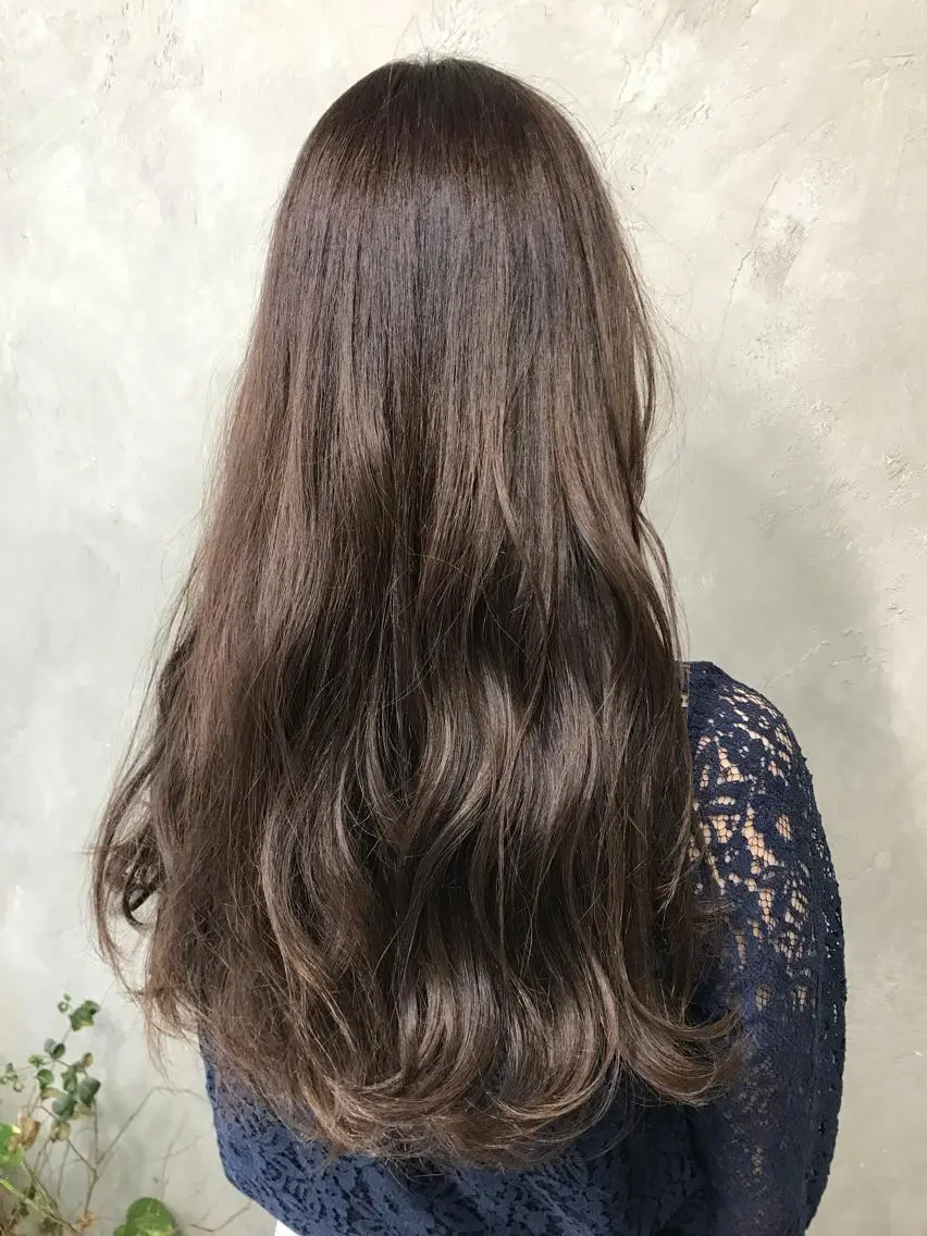 ロング カラー パーマ ベージュカラー 🌈髪質改善💕 縮毛矯正✨青木まで✨のヘアスタイル