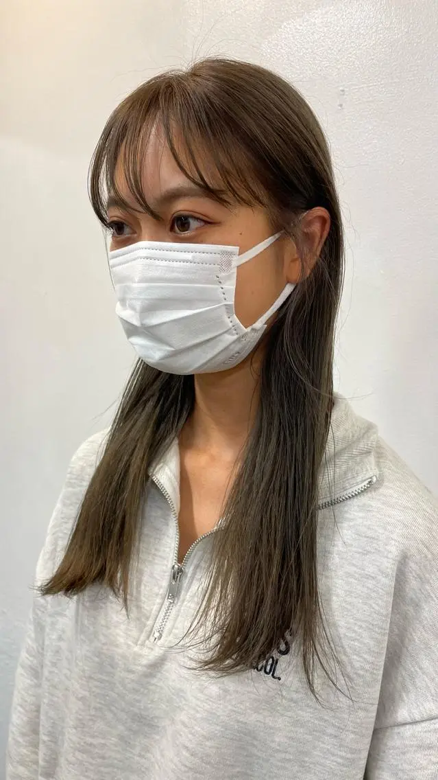 ロング カットモデル募集 長谷川のヘアスタイル