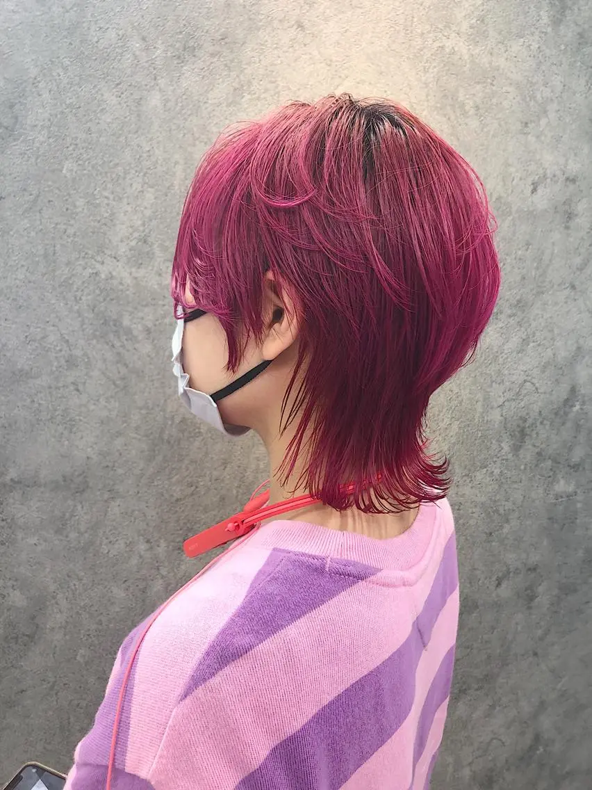 ショート ショートヘア ウルフカット カット ヘアカラー トリートメント 所渉/韓国レイヤー /ウルフカットのヘアスタイル