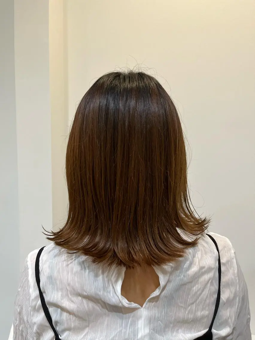 ミディアム トリートメント トリートメント 無料カットモデル‪✨ ✂️Nanami🌷のヘアスタイル