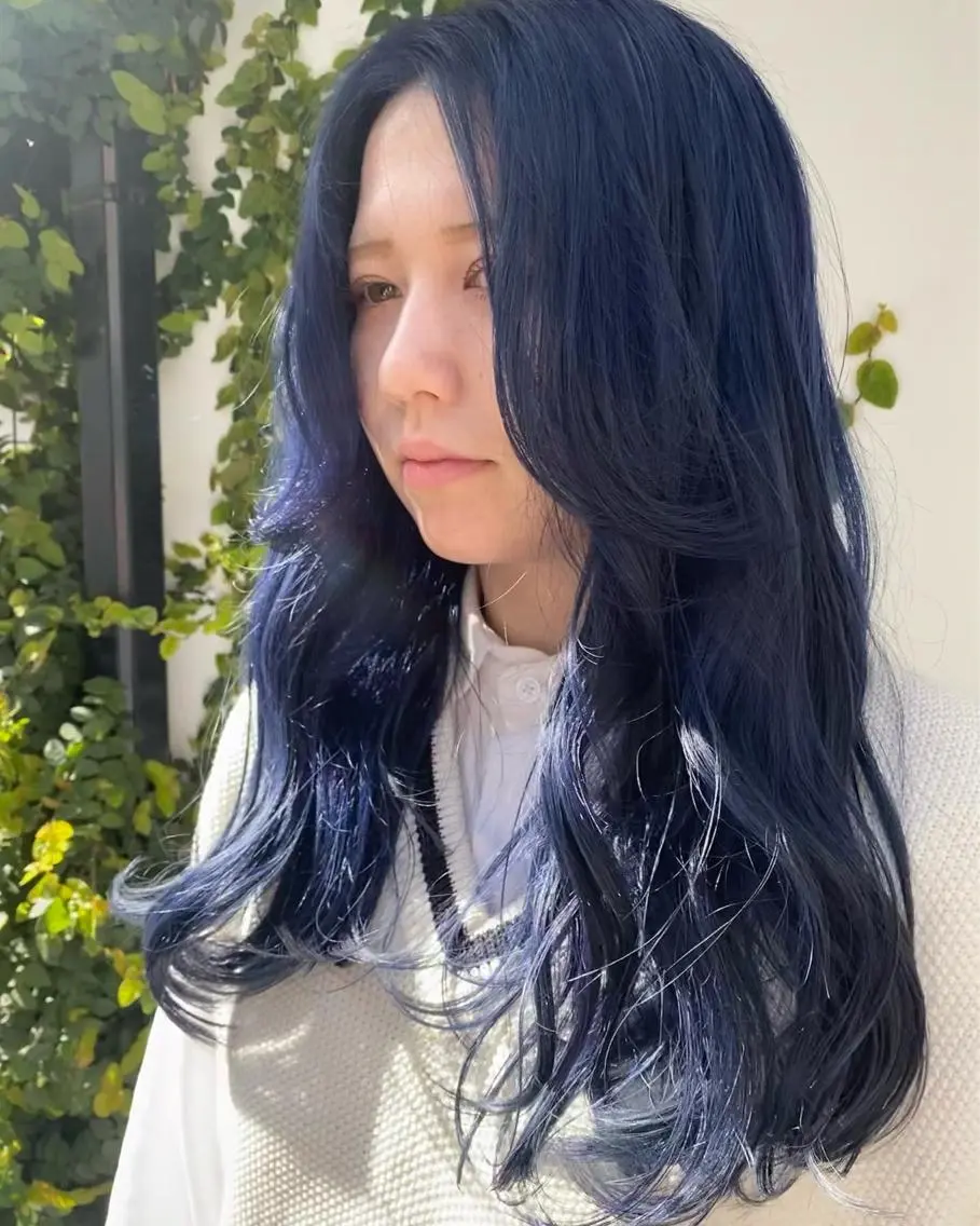 ロング カラー ブリーチ NATSUKI😸 ✂︎南森町美容室のヘアスタイル