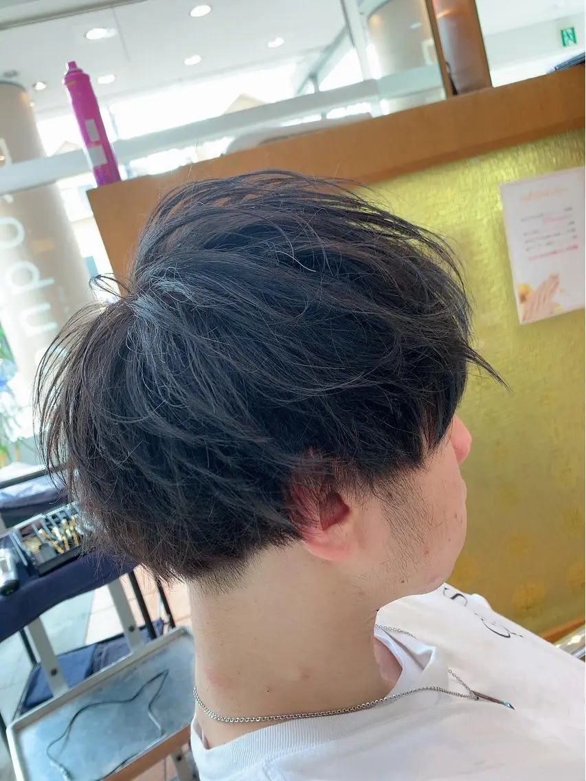 ショート メンズ マッシュ カット ヘアカラー トリートメント メンズ/韓国レイヤー /透明感カラー那須野のヘアスタイル