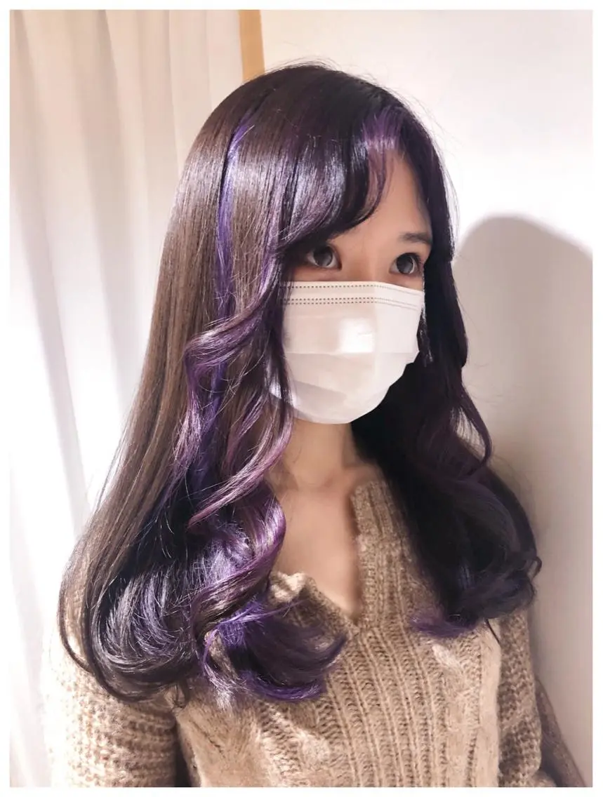 ロング カラー デザインカラー . NANAのヘアスタイル