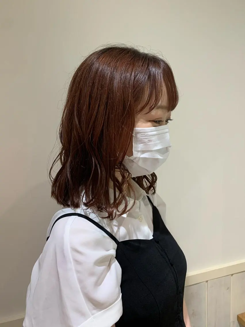 ミディアム カラー 💖クボ モモ💖のヘアスタイル