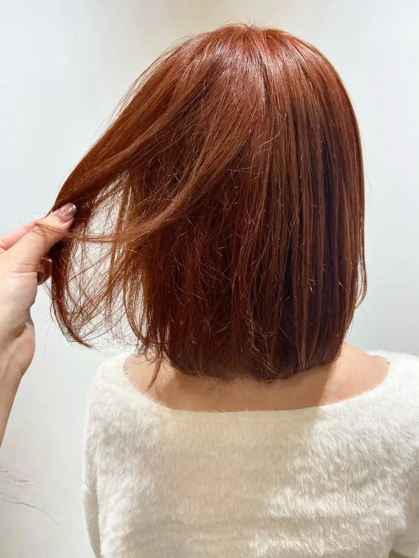 ミディアム カラー ヘアカラー 🐺ウルフ/レイヤー 似合わせ‎🤍沙羅のヘアスタイル