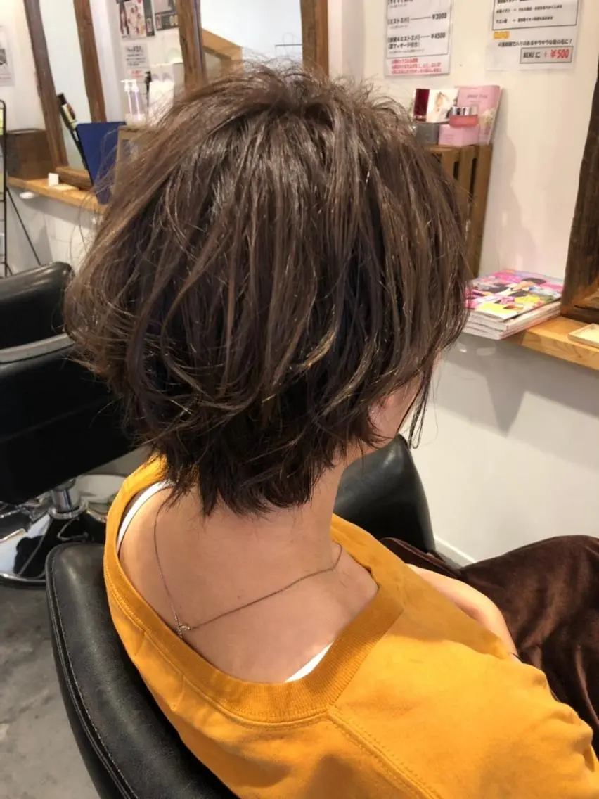 ミディアム カラー 髪質改善 十河　勇作のヘアスタイル