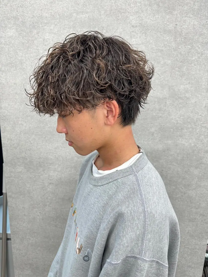 パーマ メンズ ヘアカラー メンズ特化美容師 💠チナツのヘアスタイル