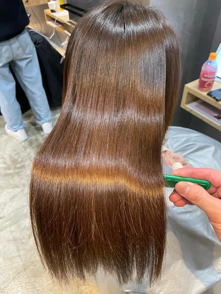 ロング 髪質改善 縮毛矯正 トリートメント 【お悩み解決のプロ】 ハヤシタクミのヘアスタイル