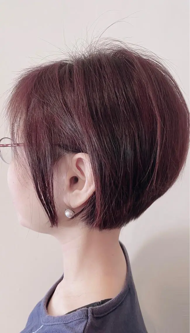 ショート カラー 似合わせカット トリートメント Akala hitomiのヘアスタイル