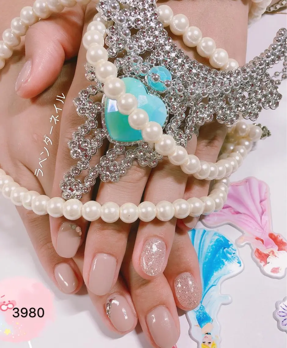 ネイル ラベンダー💖日暮里 ルル💖ネイルのネイルデザイン