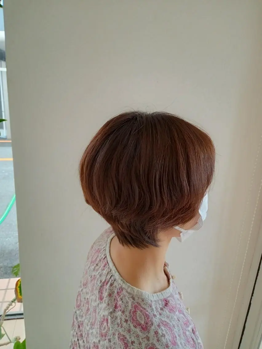 パーマ ショート 林慶吾/ショート /ダメージレスカラーのヘアスタイル