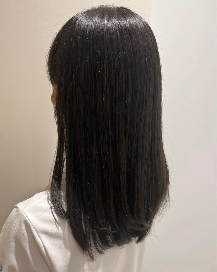 セミロング セミロングパーマ ボブ 髪質改善 韓国風ヘア シースルーバング カット ヘアカラー トリートメント ヘッドスパ ヘアセット 👑👑👑👑工藤 敬👑👑👑👑のヘアスタイル
