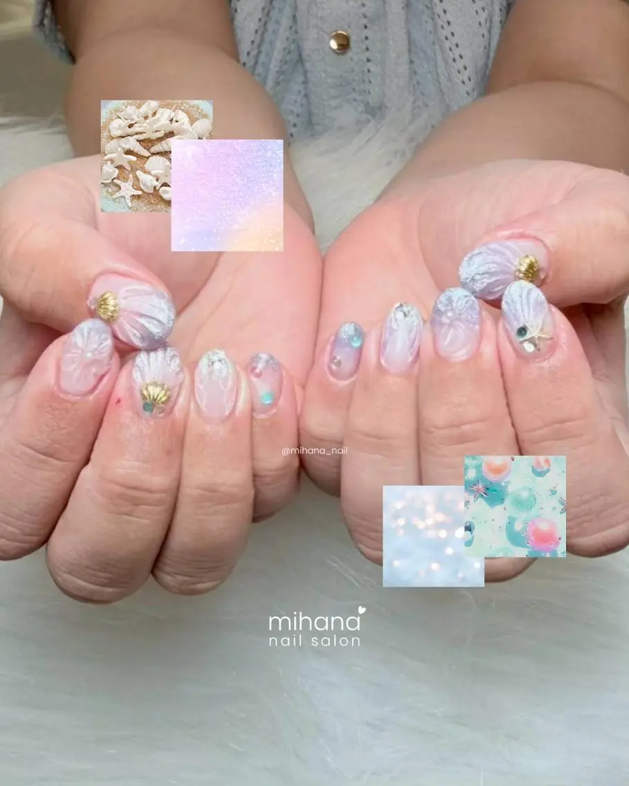 ネイル アートネイル 韓国ネイル 持ち込み ワンホンネイル Arté✦西川口✦ 長さだし・持ち込みのネイルデザイン