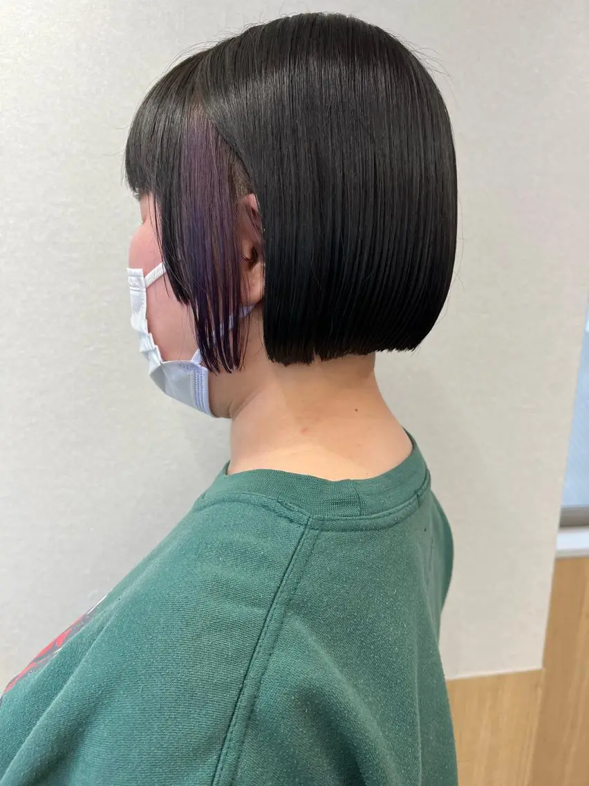 ミディアム カラー ✨艶髪✨ 奈須晴香のヘアスタイル