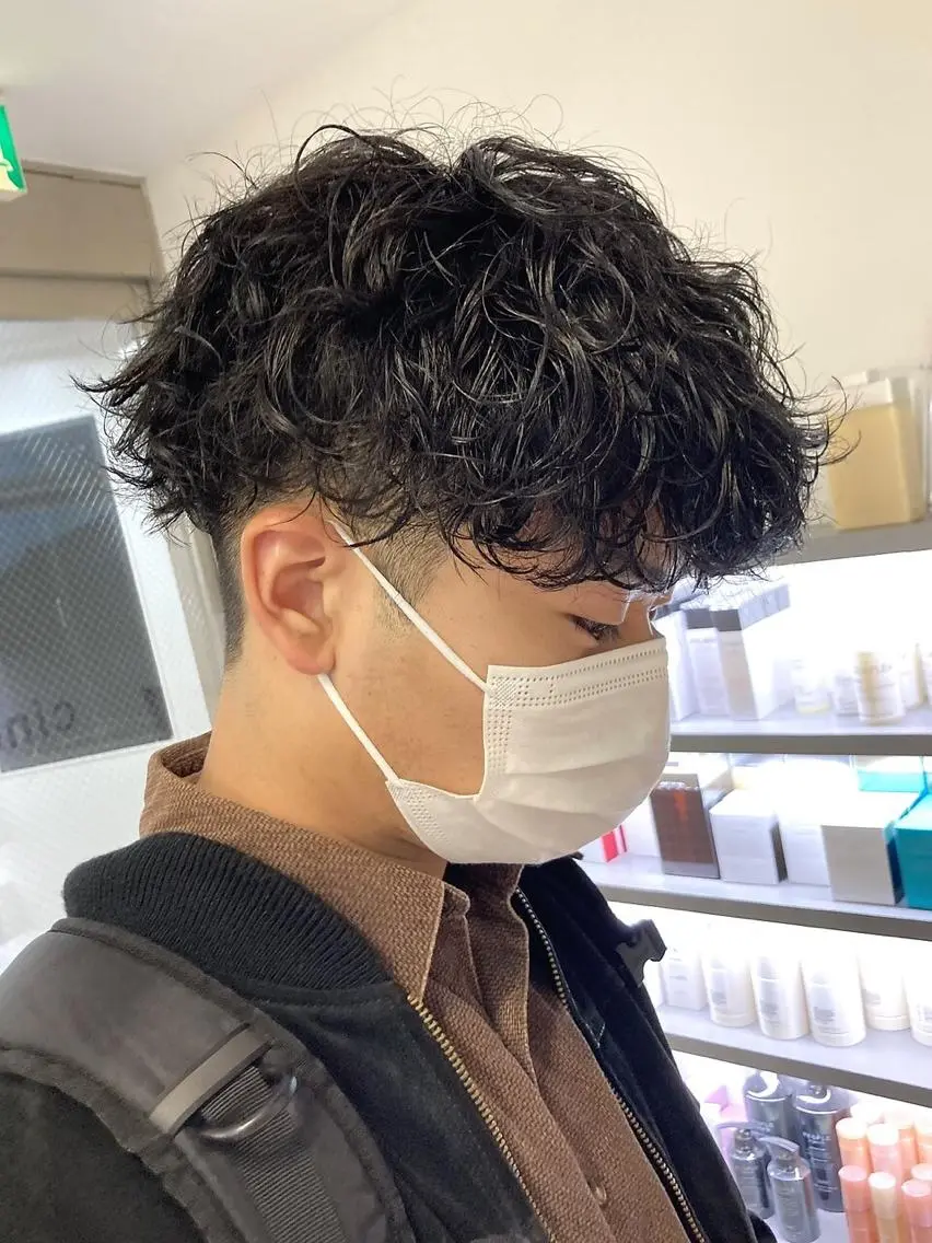 ショート パーマ メンズ メンズパーマ ツイストスパイラルパーマ スパイラルパーマ SENTA✨メンズ パーマ✨fifth栄のヘアスタイル